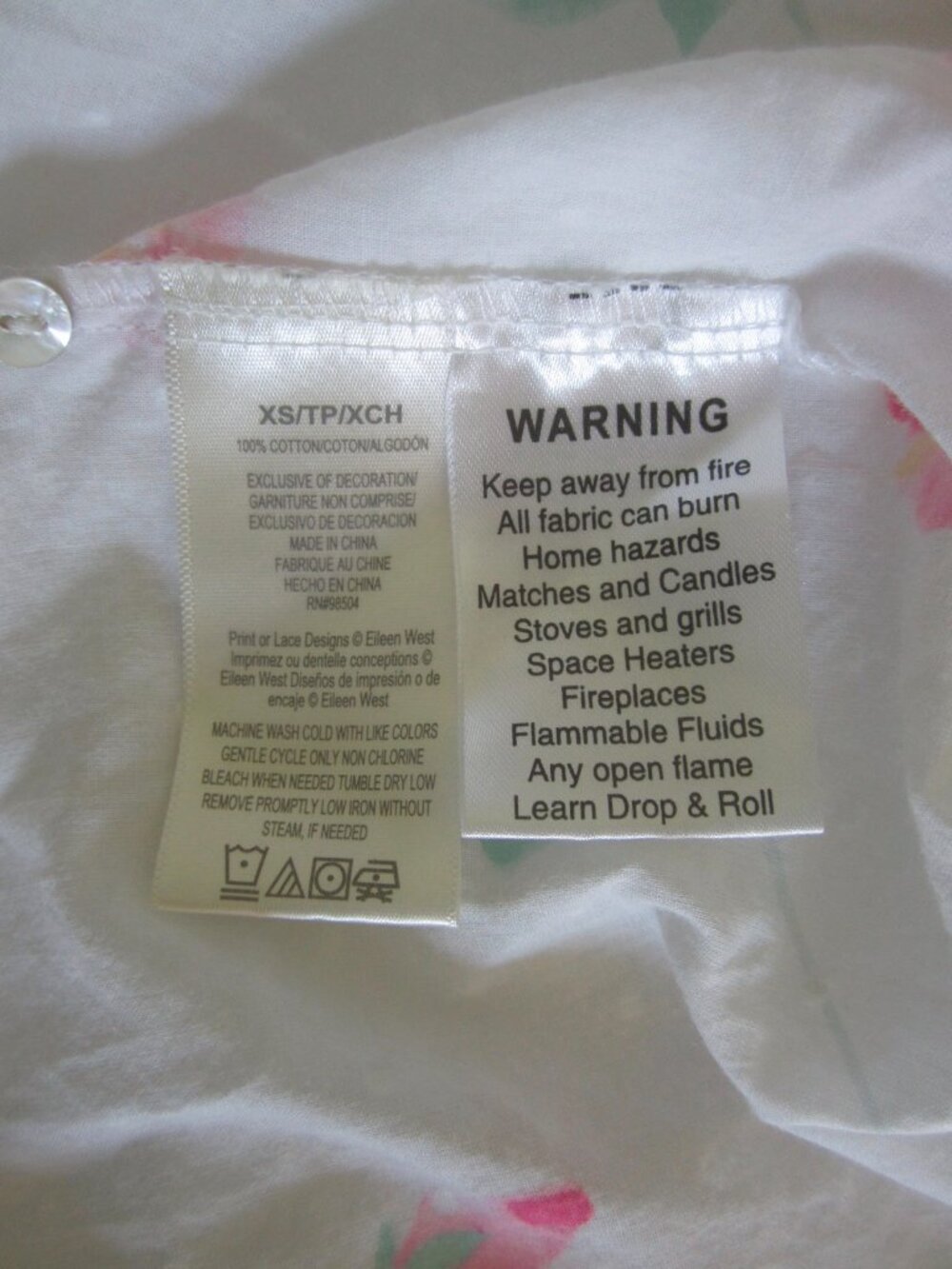 EILEEN WEST Sleeveless Cotton Nightgown Women's XS - Picture 10 of 12